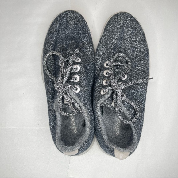 Allbirds Womens Size 10 Heather Gray The Wool Runners Lace Up Sneakers - Picture 3 of 9